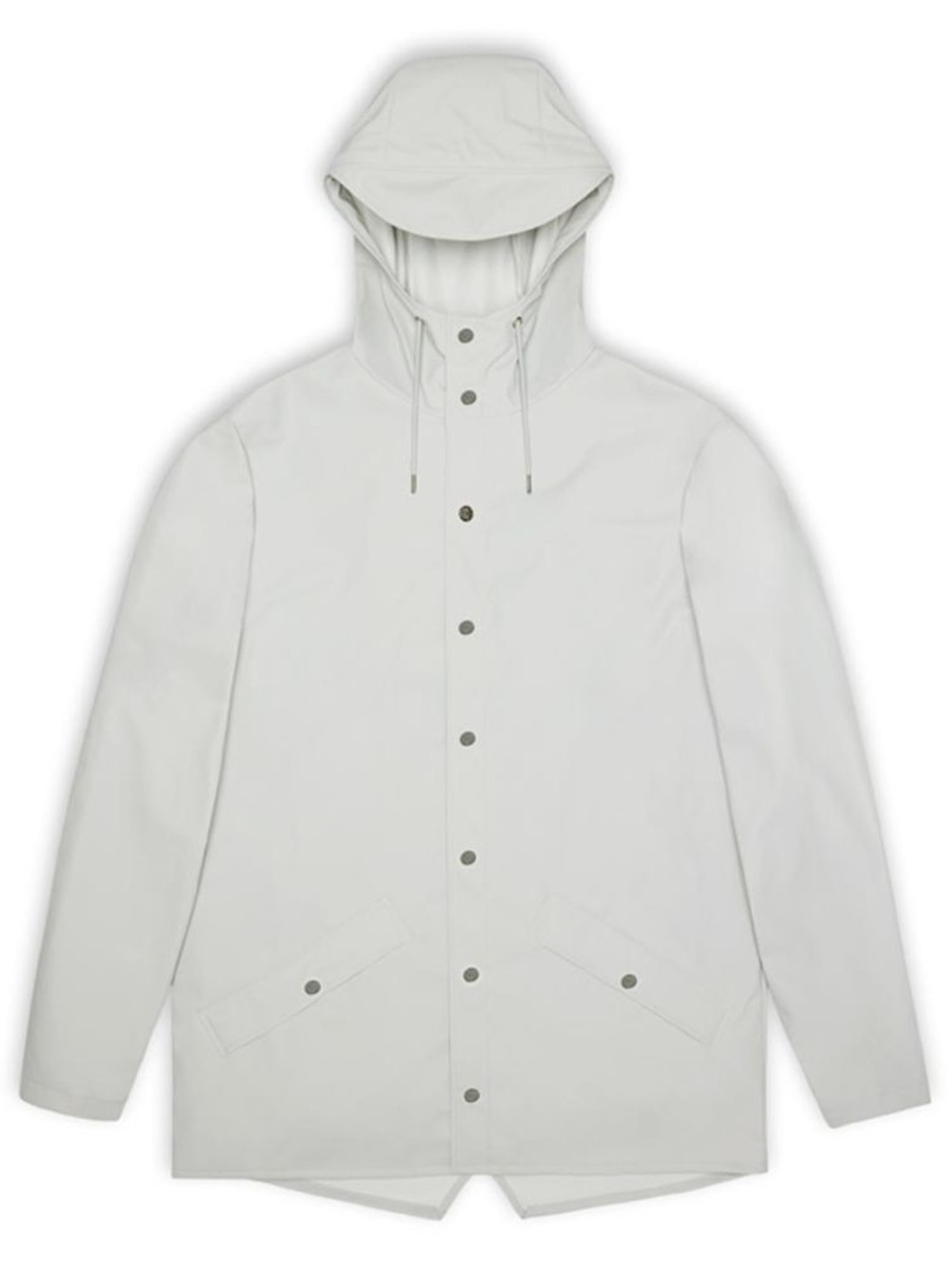 Rains Hooded Raincoat - Light Gray